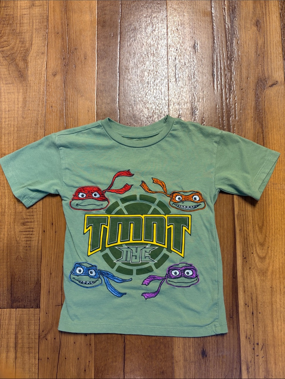 Teenage Mutant Ninja Turtles Embroidered Short Sleeve Tee for Kids Size 4